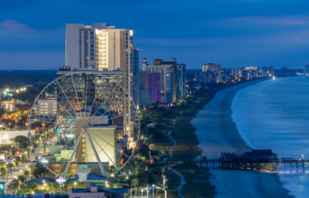 Myrtle Beach, South Carolina at night